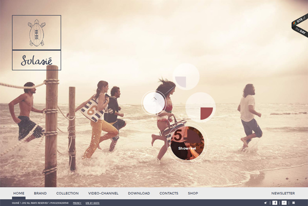 Solasie - Washed-Out Color Schemes Web Inspiration