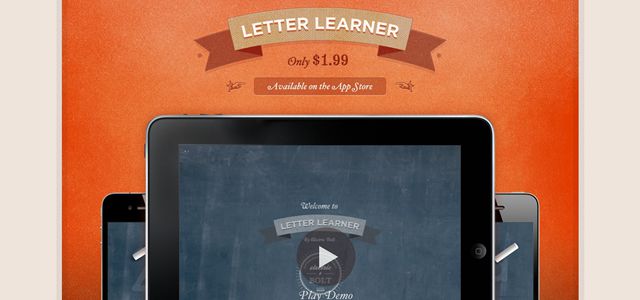 letter learner web design depth