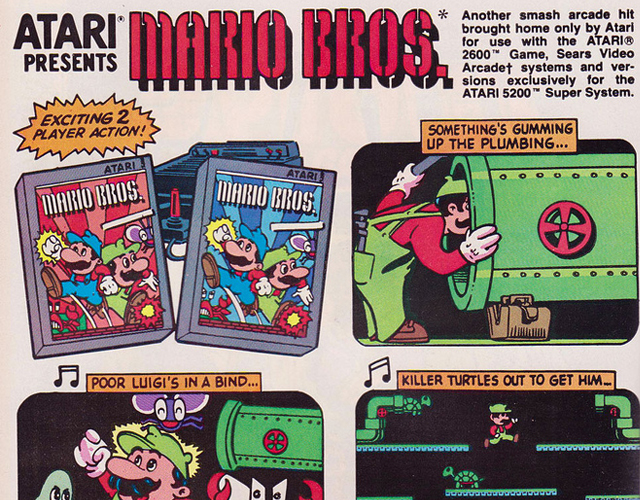Mario Brothers for Atari 2600 original release