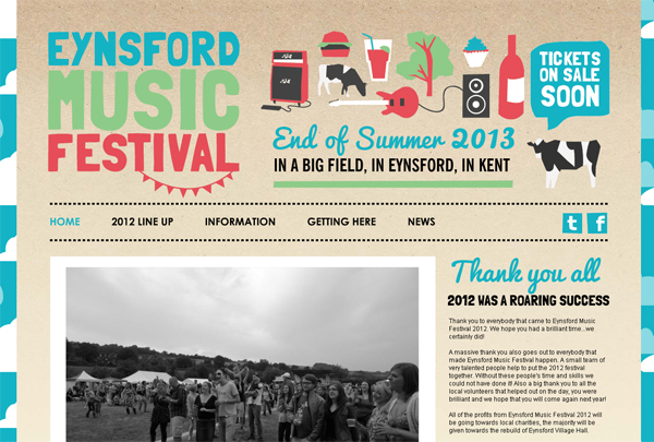 Eynsford Music Festival - Washed Out/ Pastel Web Inspiration