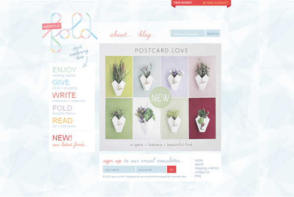 Upon a Fold - Washed Out/ Pastel Web Inspiration