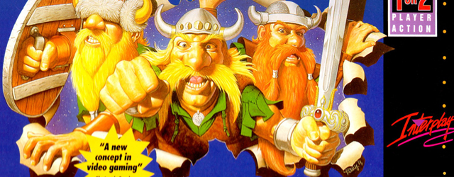The Lost Vikings SNES game artwork