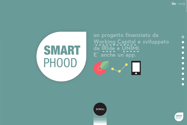 Smart Phood - Washed-Out Color Schemes Web Inspiration