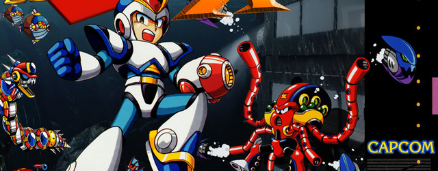 Mega Man X SNES game art