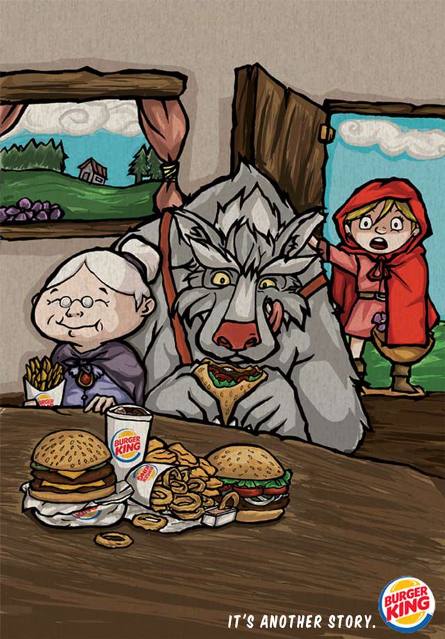 Burger King ads inspired by children tales