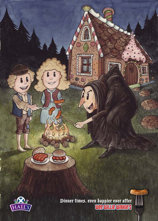 Hansel Gretel digital ad fairy tales inspired
