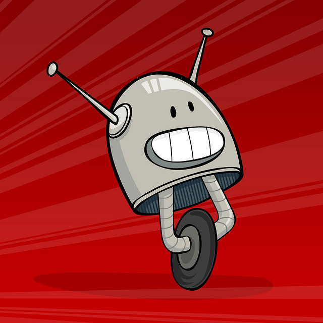 Wheelie Robot is an inspirational example of a robot that has been illustrated