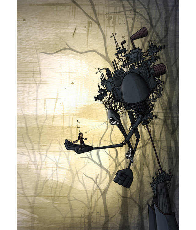Down in the Woods is an inspirational example of a robot that has been illustrated