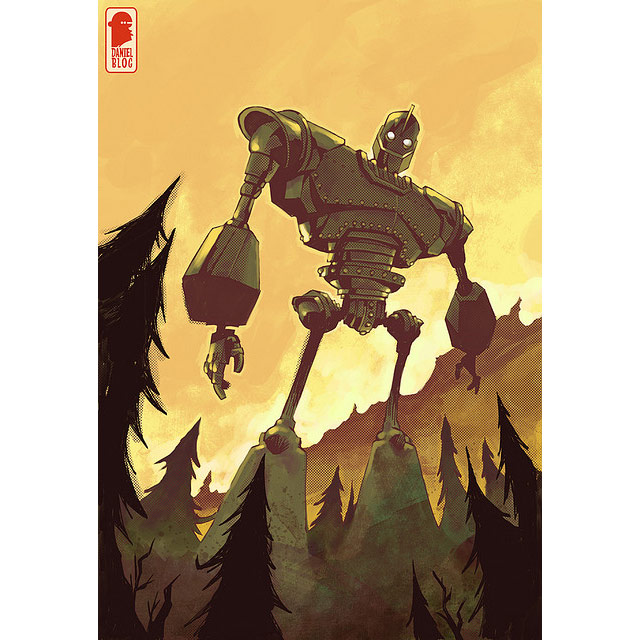 Iron Giant is an inspirational example of a robot that has been illustrated