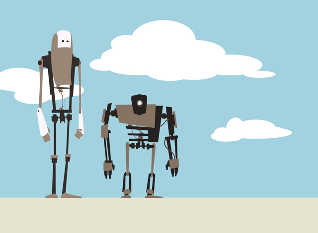 2 Robots is an inspirational example of a robot that has been illustrated