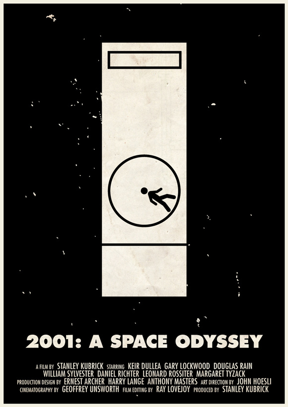 2001: A Space Odyssey pictogram poster inspiration movie