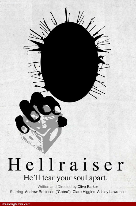 Hellraiser pictogram poster inspiration movie
