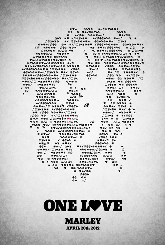One Love pictogram poster inspiration movie