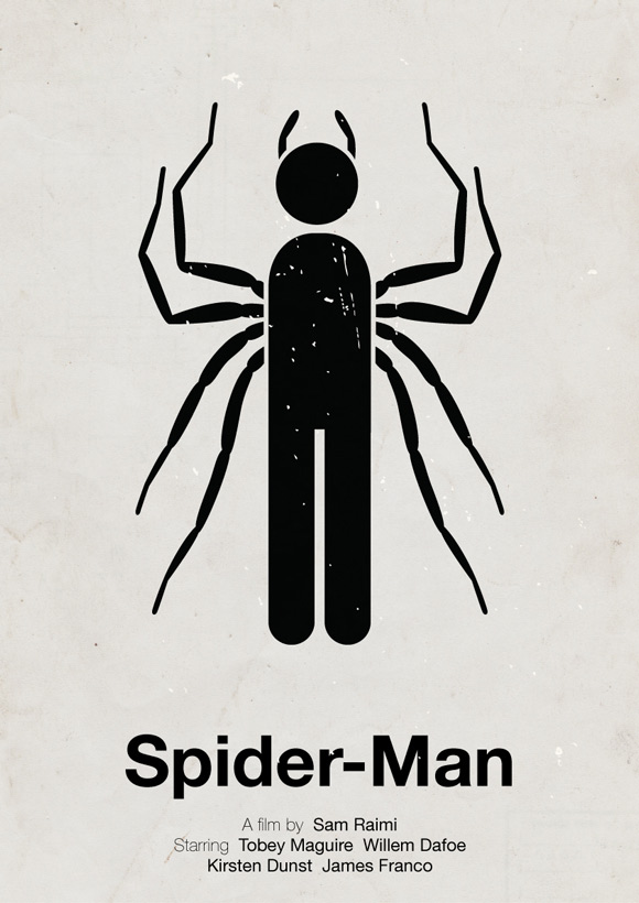 Spider Man pictogram poster inspiration movie
