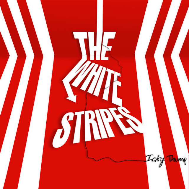 The White Stripes example typography cover of cd design