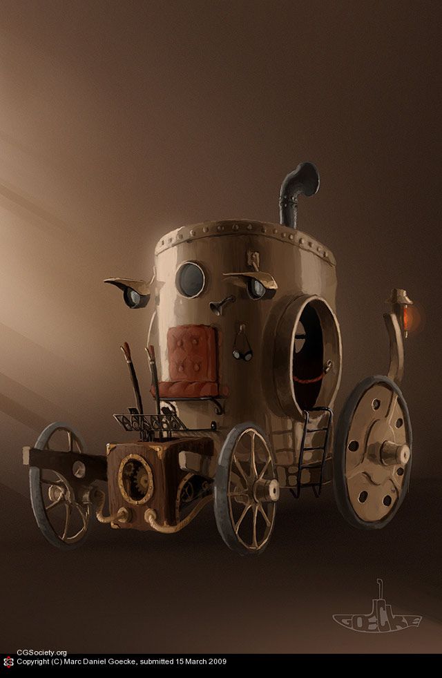 Steampunk carriage Artwork