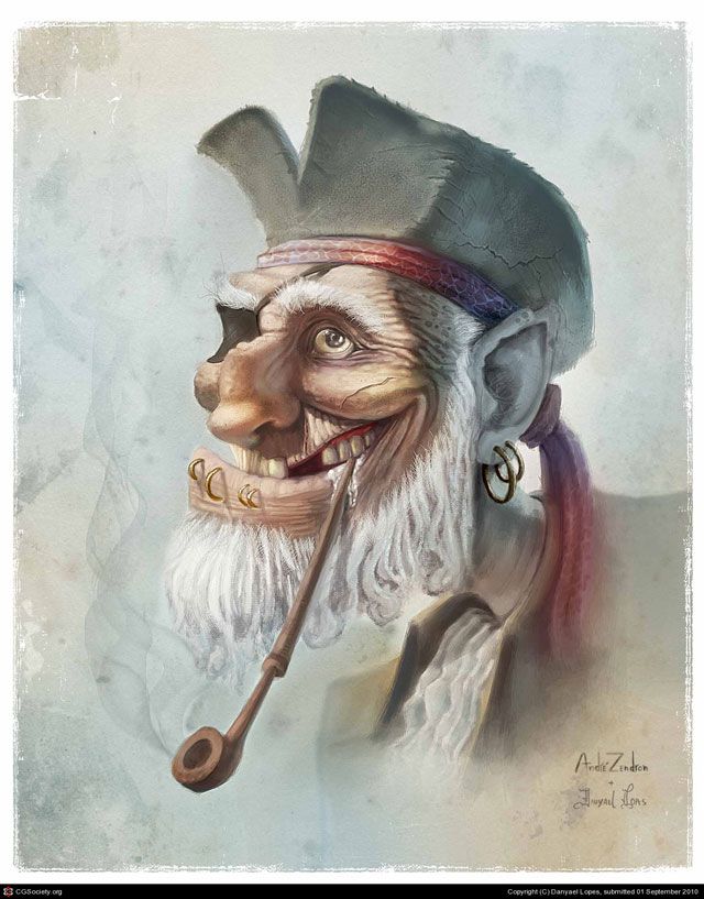 Old Pirate ilustration
