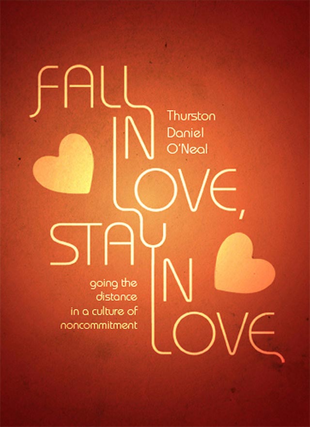 Fall in Love Stay in Love Typographic Book Covers