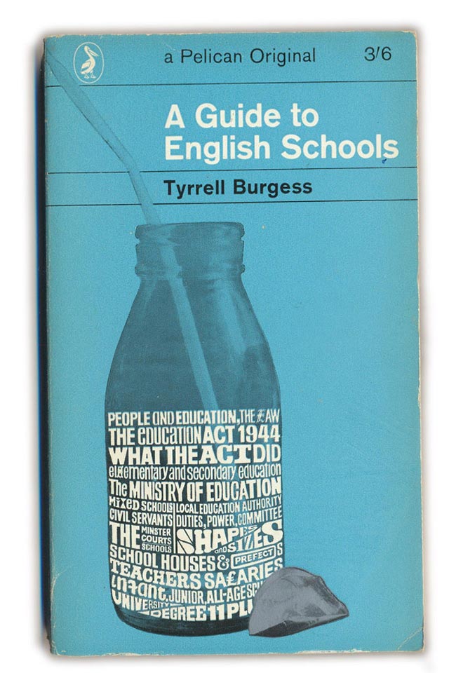 A Guide to English Schools typography in book cover design