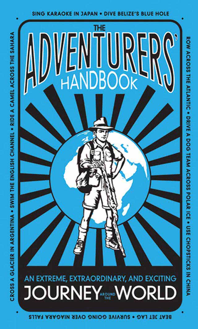 The Adventurers Handbook typography in book cover design