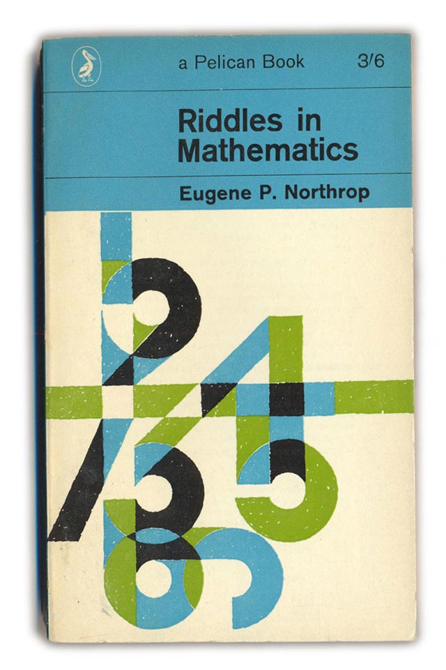 Riddles in Mathematics Typographic Book Covers