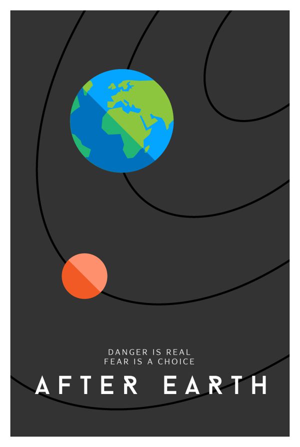 After Earth literal poster illustration