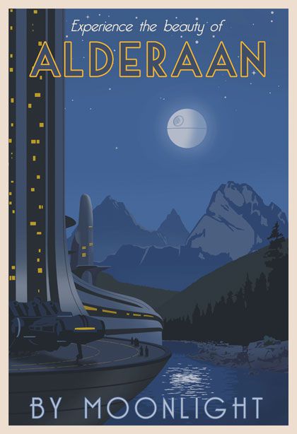 star wars travel posters alderaan