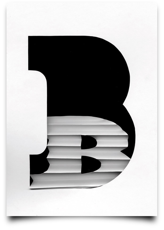 the letter b from the creative Type Scan Alphabet