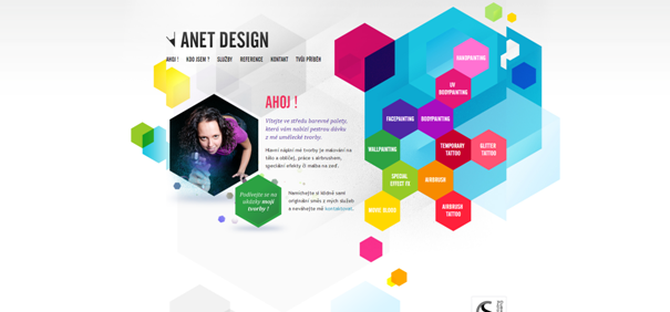 Anet Design example web site original Non-Standard Geometry