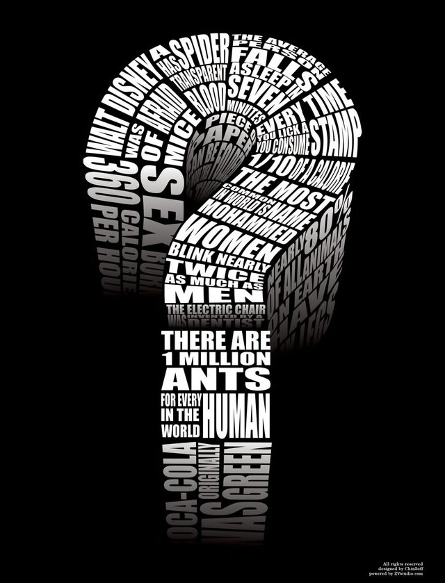 Black and White Typography
