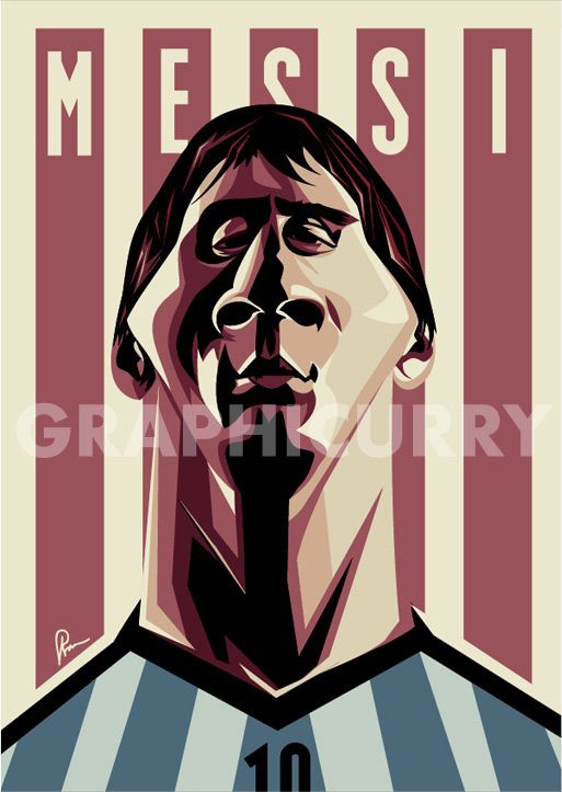Lionel Messi football soccer caricature illustrated caricatures cartoon satrical humor