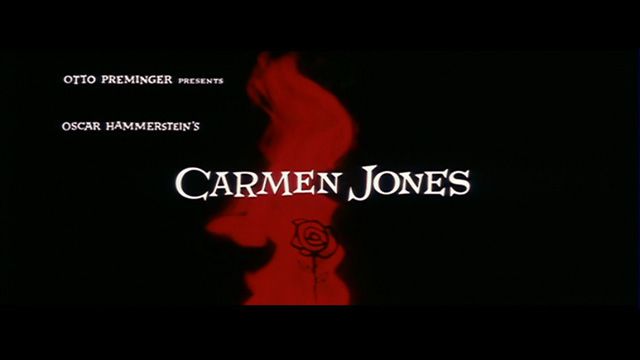 Carmen Jones  opening credits by Saul Bass