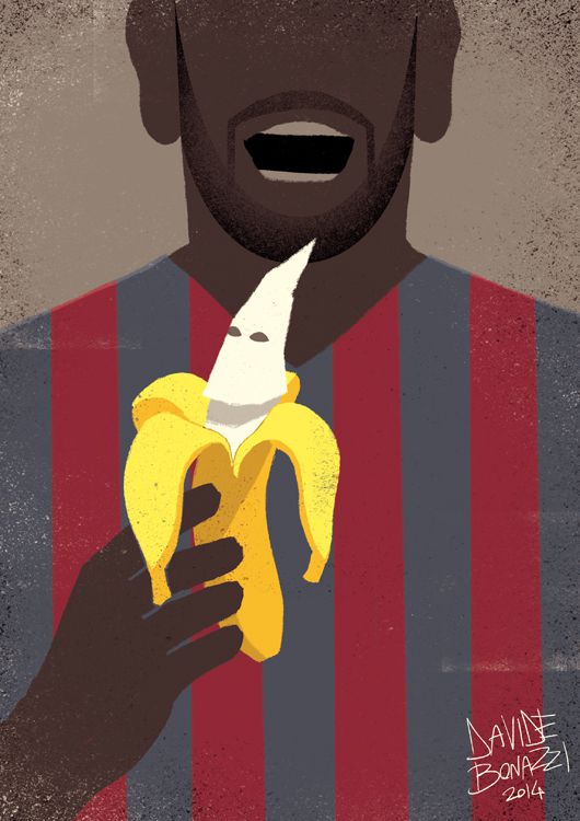 thought provoking poster Dani Alves Eats Racism