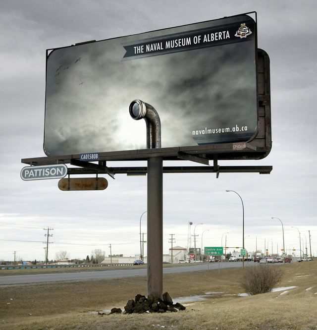 creative advertising The Naval Museum of Alberta
