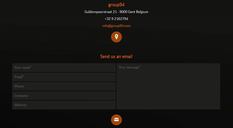 the original design Dark Minimal Contact Form from group94