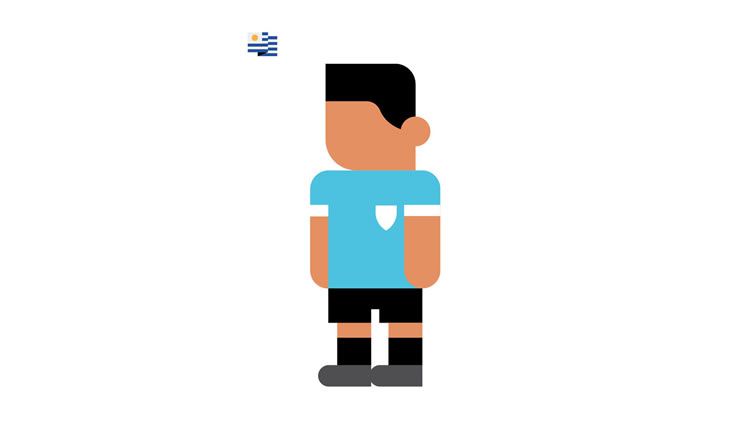 luis suarez uruguay book gol world cup brazil 2014 illustration minimal