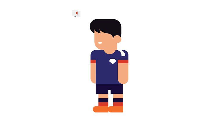 shinji kagawa japan book gol world cup brazil 2014 illustration minimal