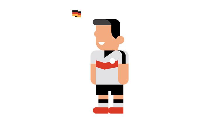 germany Mesut Özil book gol world cup brazil 2014 illustration minimal