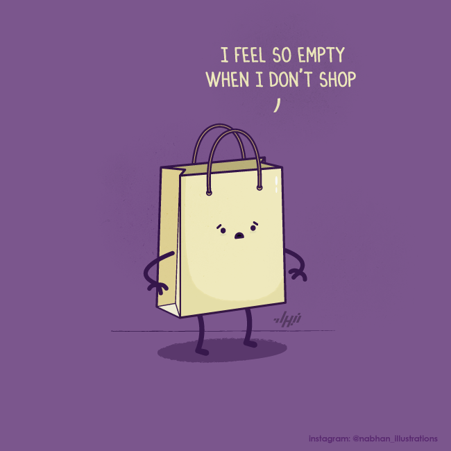 clever illustrations Confessions of a Shopaholic