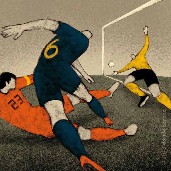South Africa 2010 Andres Iniesta gives Spain their first world title World Cup Illustration