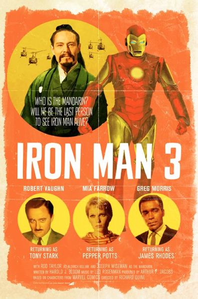 Ironman 3 different time and place movie poster