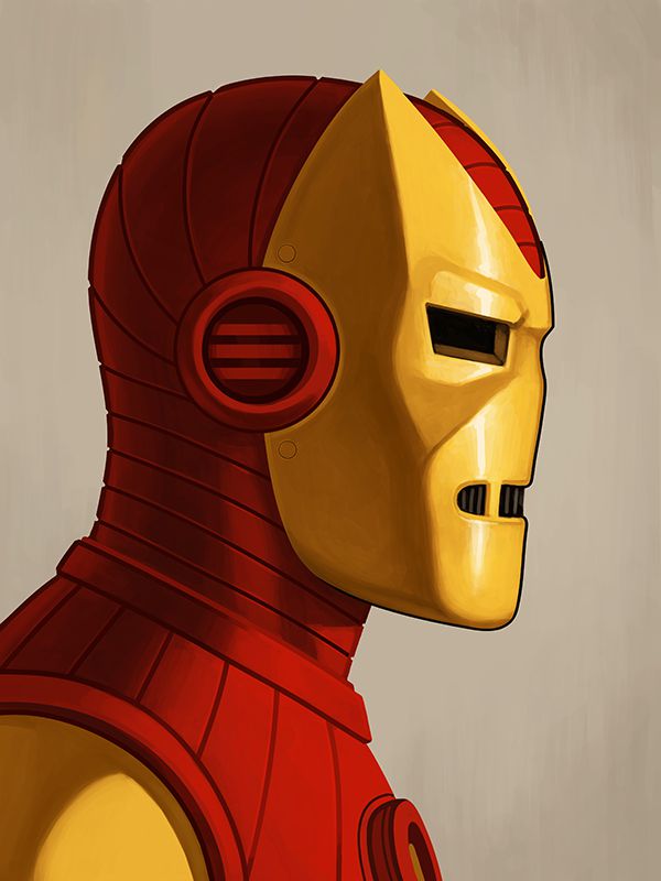 mike mitchell poster illustrated marvel superhero ironman