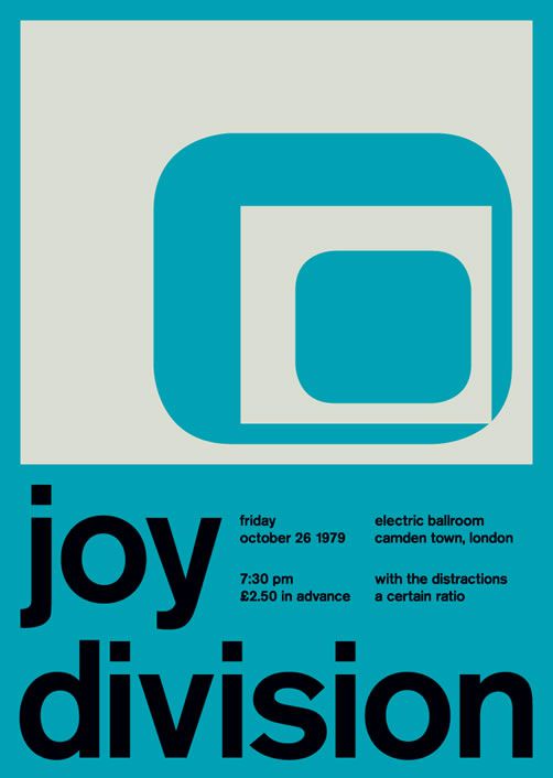 joy division poster swiss modernism