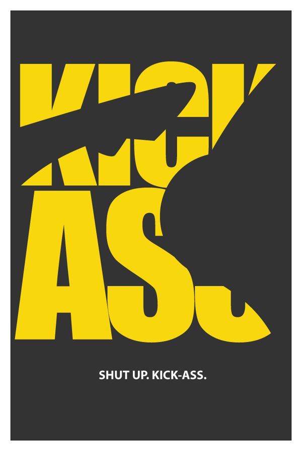 Kick Ass literal movie poster illustration