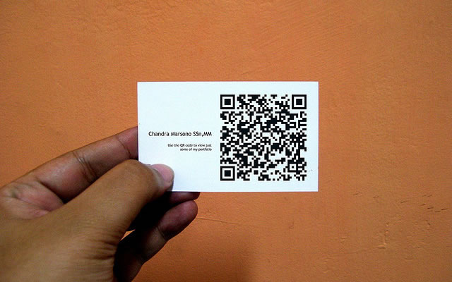 QR code business card