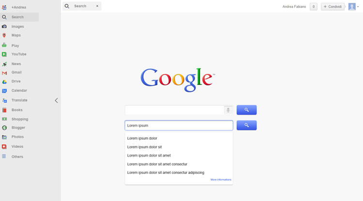 Google - Web Redesign Concept