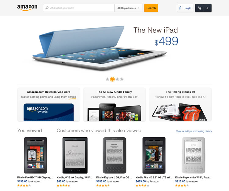 Amazon - Web Redesign Concept