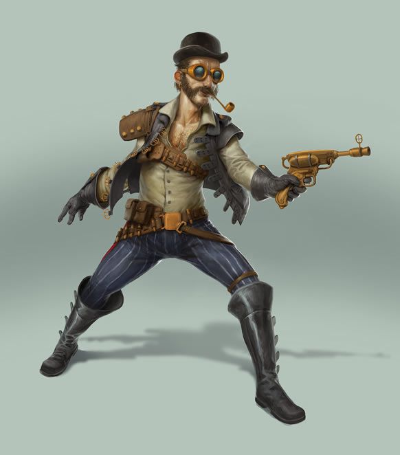 han solo steampunk star wars character illustrations