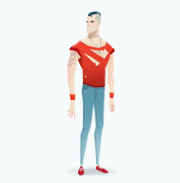 super rockers illustration superman