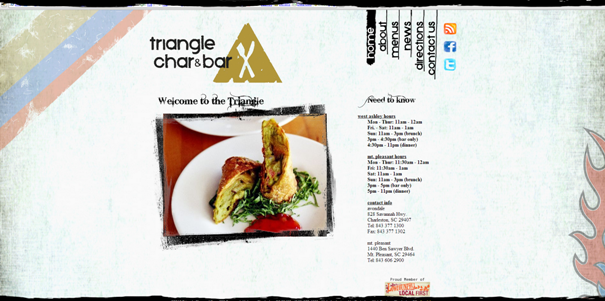 Triangle Char & Bar example web site original Non-Standard Geometry